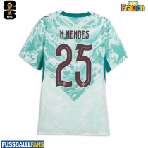 Portugal Nuno Mendes #25 Auswärtstrikot Frauen WM 2026 Kurzarm